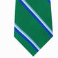 Gravata de seda listrada Tommy Hilfiger Bronx masculina, verde, tamanho regular