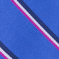 Gravata de seda listrada Tommy Hilfiger Bronx masculina, tamanho azul marinho, regular
