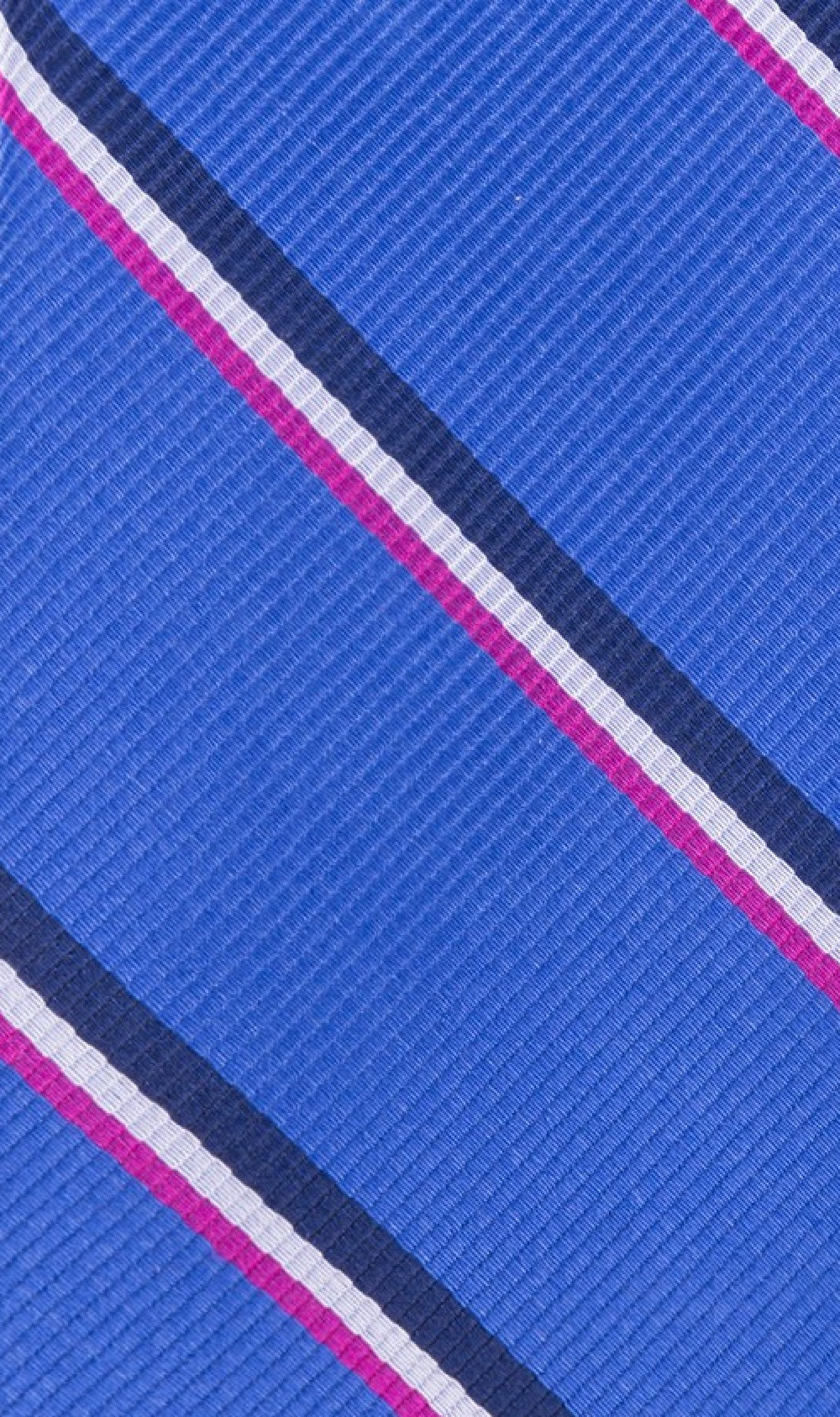 Gravata de seda listrada Tommy Hilfiger Bronx masculina, tamanho azul marinho, regular