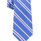 Gravata listrada Tommy Hilfiger Flatiron masculina, azul marinho, tamanho regular