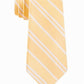 Gravata listrada Tommy Hilfiger Flatiron masculina amarela tamanho regular