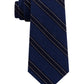 Gravata listrada Tommy Hilfiger Stitch Line masculina azul brilhante tamanho regular