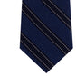 Gravata listrada Tommy Hilfiger Stitch Line masculina azul brilhante tamanho regular
