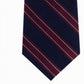 Gravata listrada Tommy Hilfiger Stitch Line masculina vermelha tamanho regular