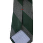 Gravata Tommy Hilfiger Andy Stripe Masculina Verde Tamanho Regular