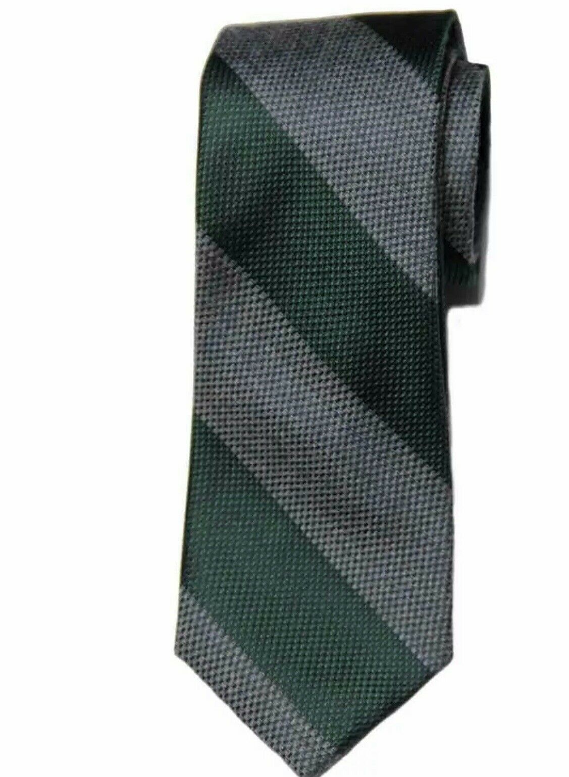 Gravata Tommy Hilfiger Andy Stripe Masculina Verde Tamanho Regular