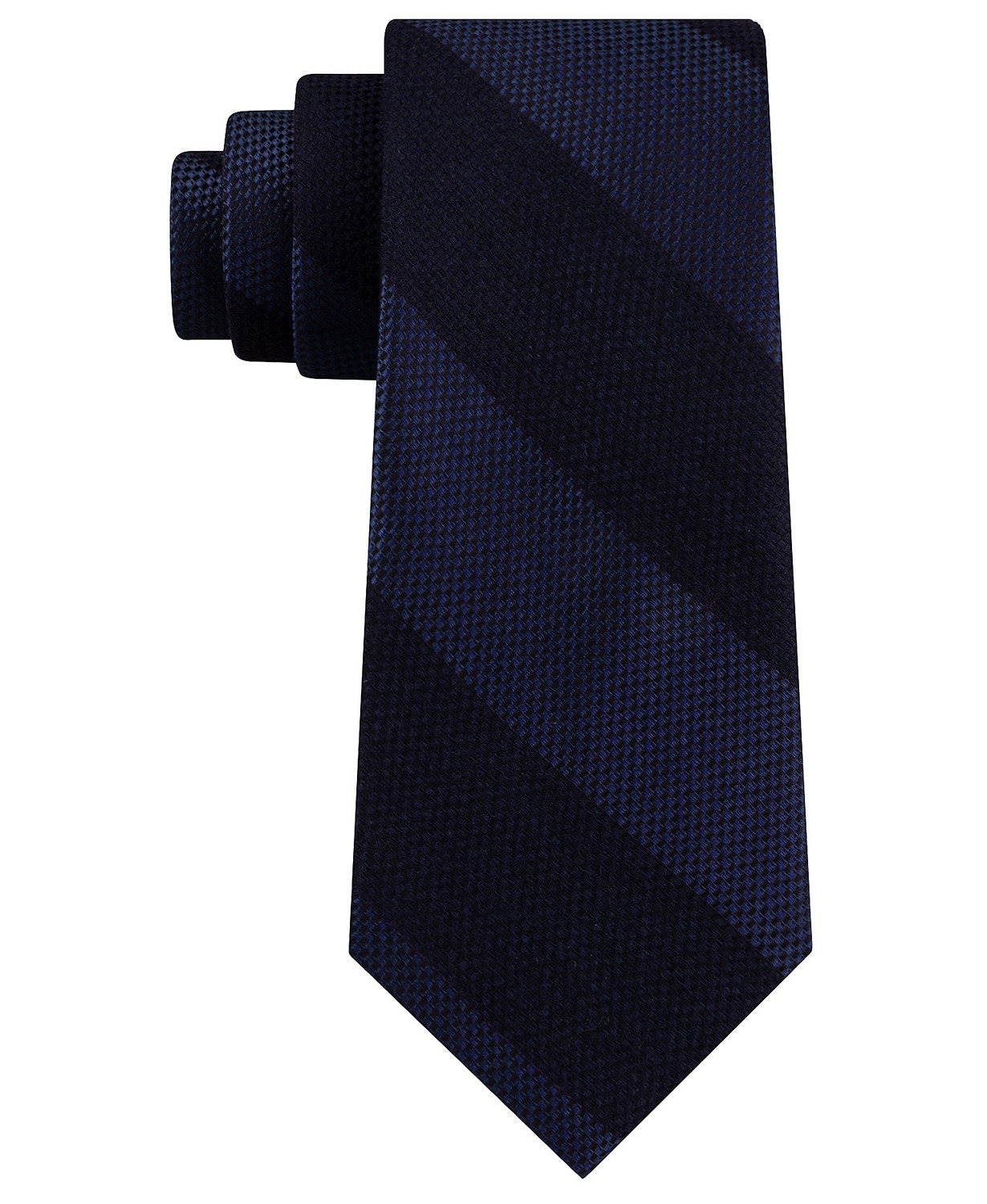 Gravata Tommy Hilfiger Andy Stripe Masculina Azul Marinho Tamanho Regular