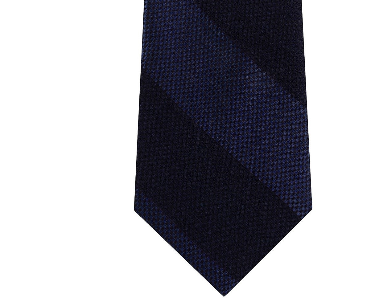 Gravata Tommy Hilfiger Andy Stripe Masculina Azul Marinho Tamanho Regular