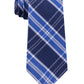 Gravata xadrez masculina Tommy Hilfiger Vincent azul marinho tamanho regular