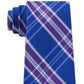 Gravata xadrez masculina Tommy Hilfiger Vincent roxa tamanho regular