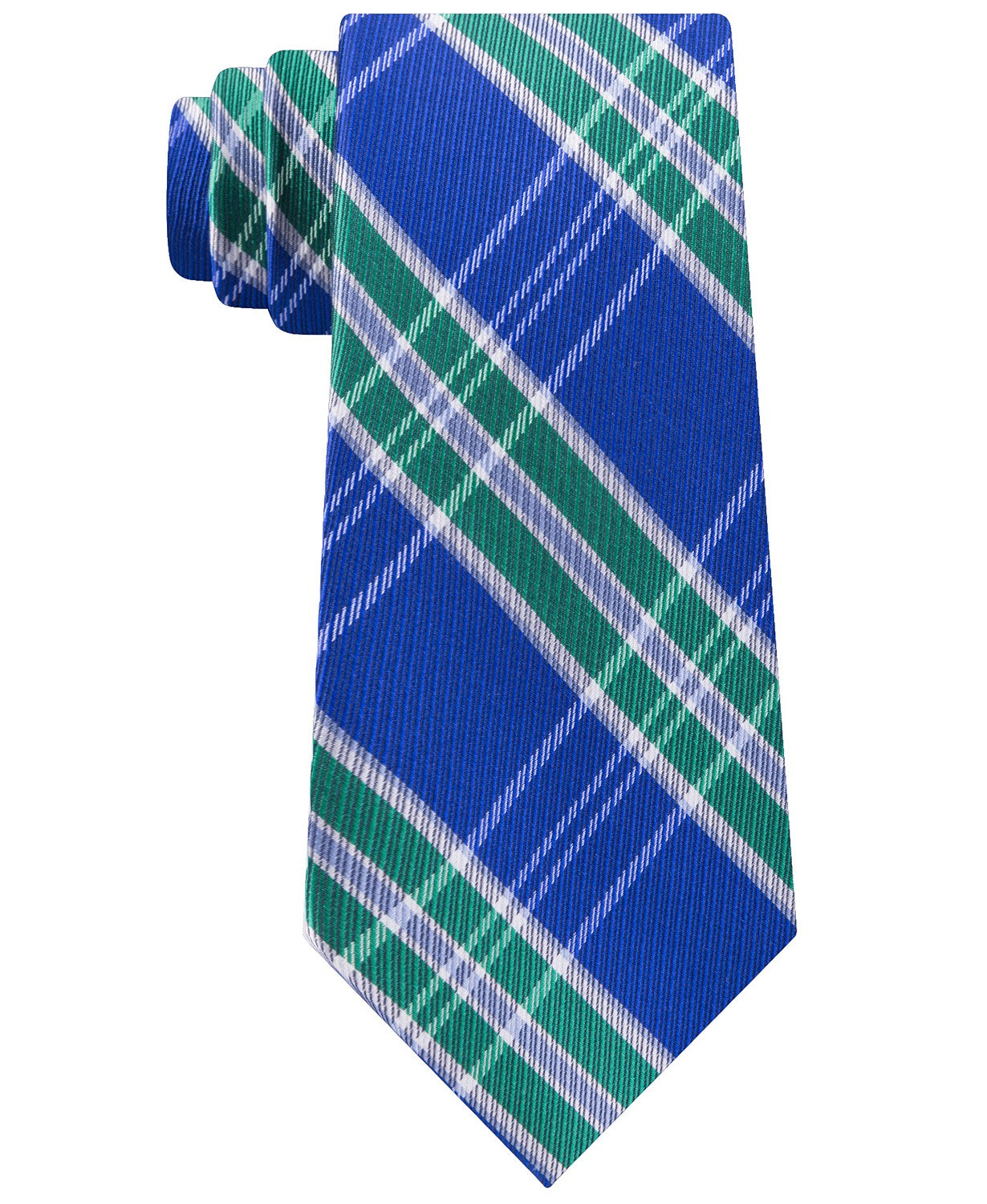 Gravata xadrez masculina Tommy Hilfiger Vincent verde tamanho único