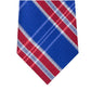 Gravata xadrez masculina Tommy Hilfiger Vincent azul-vermelha tamanho único