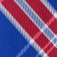 Gravata xadrez masculina Tommy Hilfiger Vincent azul-vermelha tamanho único