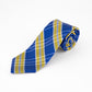Gravata xadrez masculina Tommy Hilfiger Vincent azul-amarela tamanho único