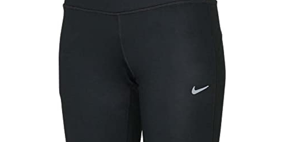 Calça legging Nike Power Dri-Fit para corrida feminina, cor carvão, tamanho extra pequeno