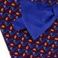 Conjunto de gravata borboleta pré-amarrada e lenço de bolso de seda Wiener masculino Tommy Hilfiger, tamanho regular, azul