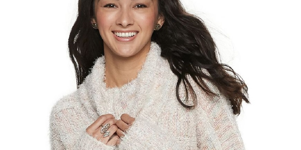 Suéter gola alta American Rag Juniors, branco, tamanho pequeno