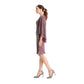 Vestido feminino LSNY Fashions com mangas esvoaçantes, rosa, tamanho 12