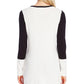 Suéter Vince Camuto Feminino com Blocos de Cores Diagonais Preto Tamanho X-G