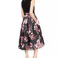 Vestido de festa floral feminino Sl Fashions, cor carvão, tamanho 14