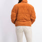 Coleção B Juniors' Cropped Velvet Puffer Coat Ocre Tamanho Pequeno
