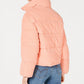 Coleção B Juniors' Cropped Velvet Puffer Coat Rosa Tamanho Extra Pequeno