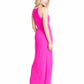 Vestido formal longo com alças finas e comprimento total, cor rosa, tamanho pequeno, para mulheres da realeza
