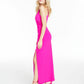 Vestido formal longo com alças finas e comprimento total, cor rosa, tamanho pequeno, para mulheres da realeza