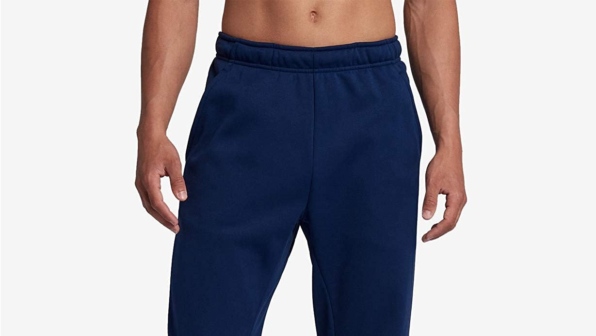 Calça de treino Nike Therma Tapered masculina, azul, tamanho pequeno