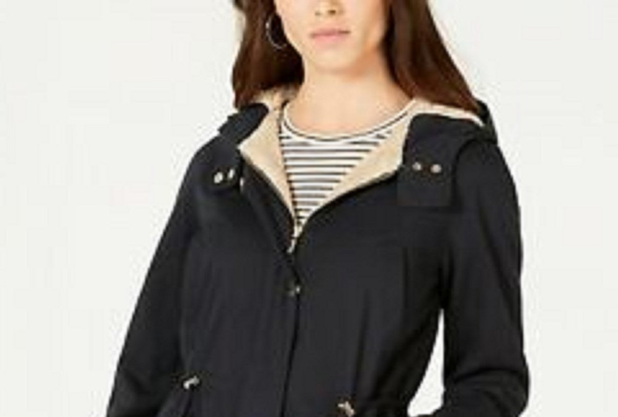 Jaqueta Anorak com Capuz Collection B Juniors Preta Tamanho P