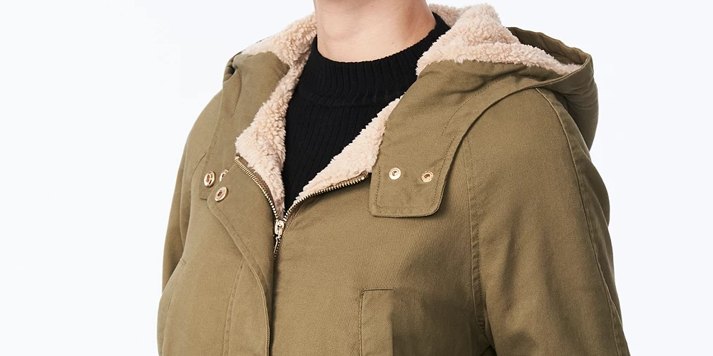 Jaqueta Anorak com Capuz Coleção B Juniors Verde Tamanho P