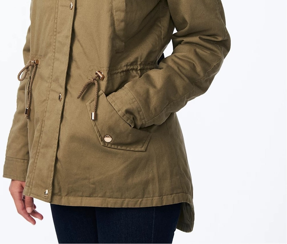Jaqueta Anorak com Capuz Coleção B Juniors Verde Tamanho P