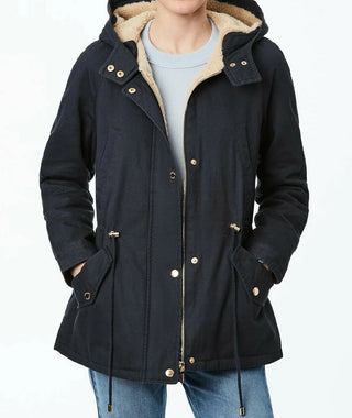 Collection B Juniors' Hooded Anorak Jacket  Graphite Size Medium