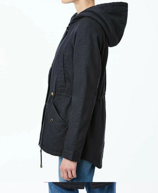 Collection B Juniors' Hooded Anorak Jacket  Graphite Size Medium