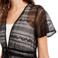 American Rag Juniors' Classic Lace High-Low Duster Top Preto Tamanho Médio