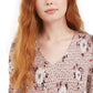 Blusa estampada American Rag Juniors, rosa, tamanho médio
