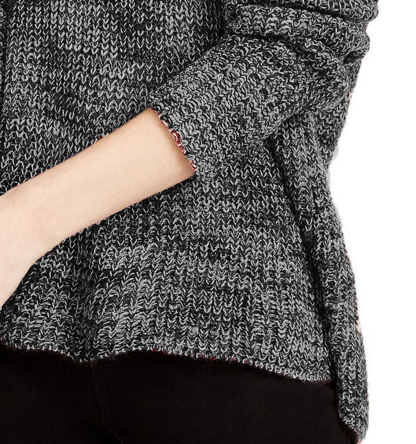 Suéter American Rag Juniors com gola alta, preto, tamanho grande