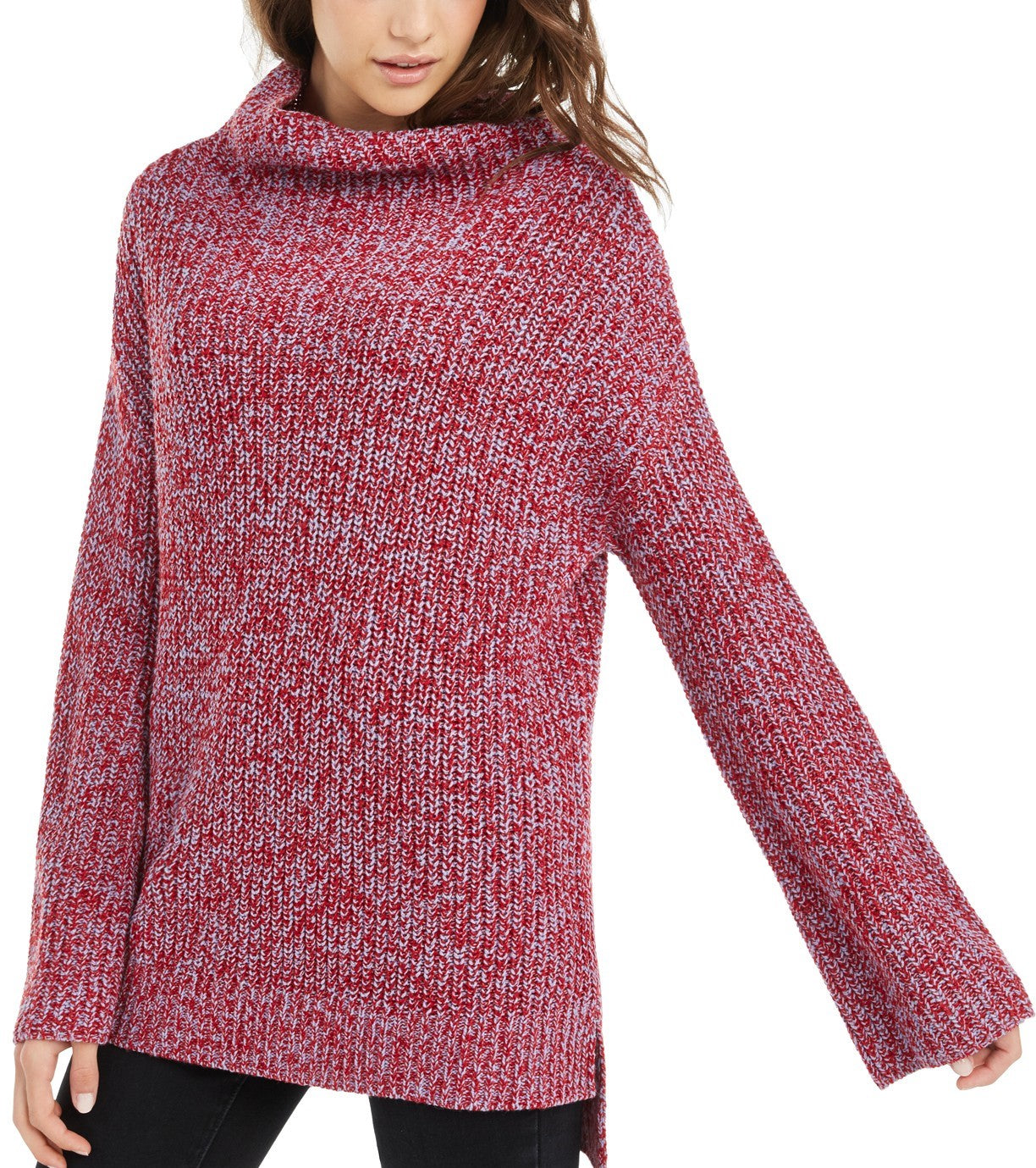 Suéter feminino American Rag Juniors com manga flare, tamanho XS, vermelho