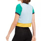 Camiseta feminina Artistix de algodão com estampa colorida, verde, tamanho grande
