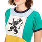 Camiseta feminina Artistix de algodão com estampa colorida, verde, tamanho grande