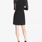 Vestido feminino Tommy Hilfiger com manga de renda e corte A, preto, tamanho 10