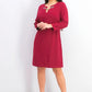 Vestido Tommy Hilfiger Scuba Crepe com Bolso e Grommet, Feminino, Vermelho, Tamanho 4