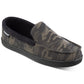 Mocassins masculinos Isotoner Signature de camurça sintética camuflada com espuma viscoelástica, tamanhos 9,5 a 10,5