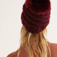 Gorro feminino Free People High Line Pom Beanie, vinho, tamanho único