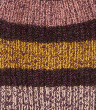 Gorro Listrado Aconchegante Feminino Free People Berry Rose Tamanho Regular