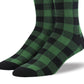 Meias Calvin Klein Buffalo Plaid Masculinas Verdes Tamanho Regular
