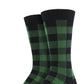 Meias Calvin Klein Buffalo Plaid Masculinas Verdes Tamanho Regular