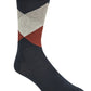 Meias Cole Haan Diamond Crew Masculinas Cinza Tamanho Regular