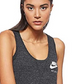 Regata Nike Sportswear Feminina de Algodão Racerback, Cor Carvão, Tamanho Extra Pequeno