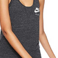 Regata Nike Sportswear Feminina de Algodão Racerback, Cor Carvão, Tamanho Extra Pequeno